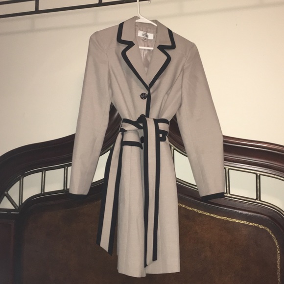 Le Suit Jackets & Blazers - Trench Coat Blazer Jacket Tie Belt